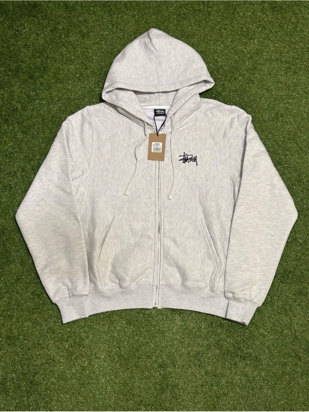 Ash Grey Stussy Zip Up